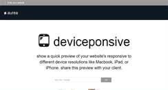 Desktop Screenshot of deviceponsive.com
